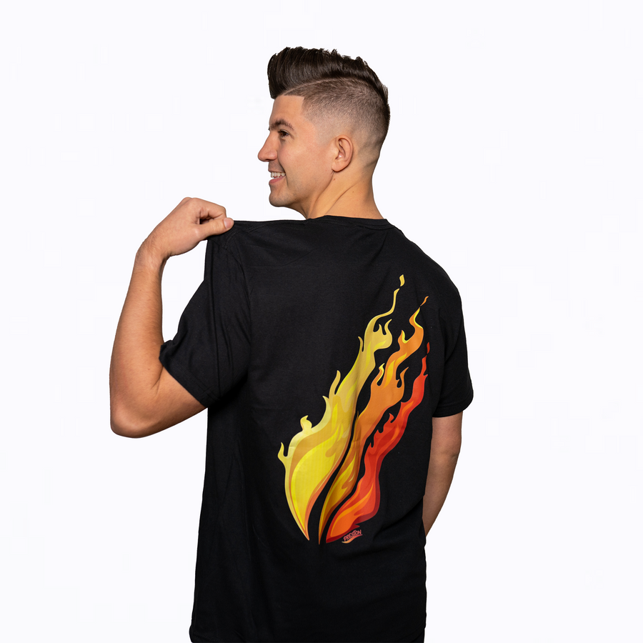 Black Small Flame T-Shirt