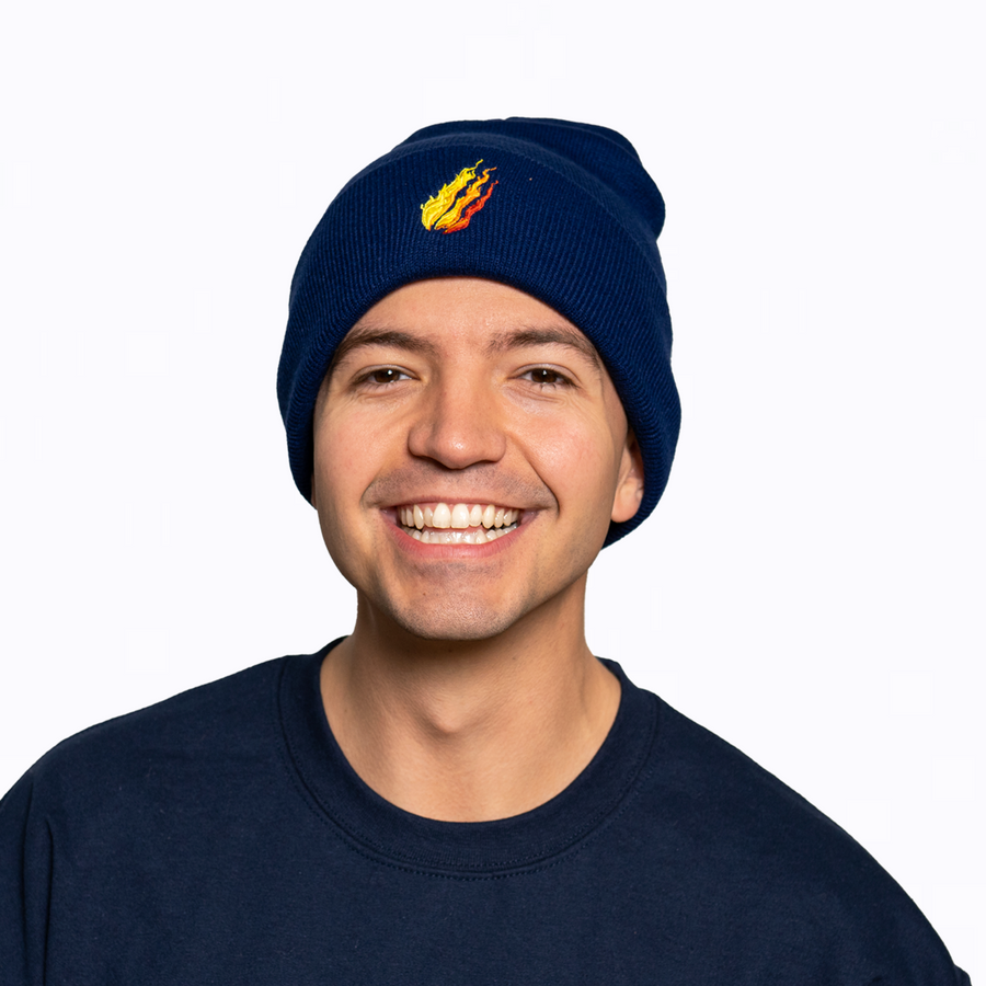 Navy Fire Beanie